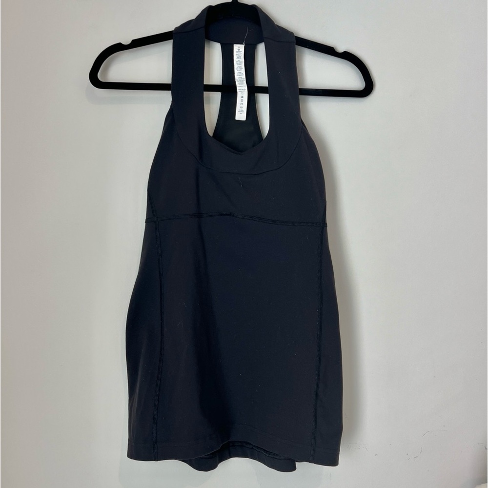 Lululemon Black Scoop Neck Tank sz 8